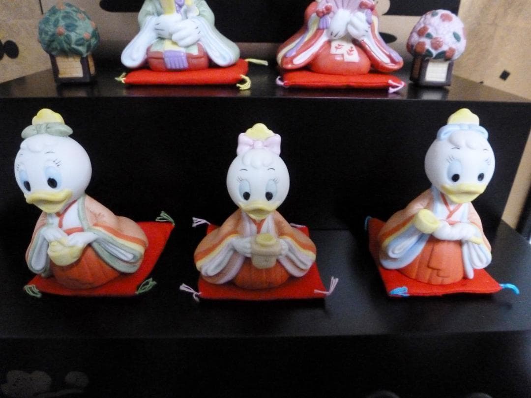 ディズニー ひな飾り 5段 ガラスケース付 雛壇 ひな壇 お雛様 ひな人形