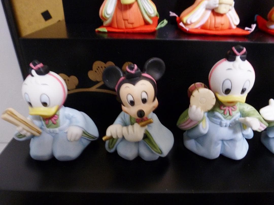 ディズニー ひな飾り 5段 ガラスケース付 雛壇 ひな壇 お雛様 ひな人形