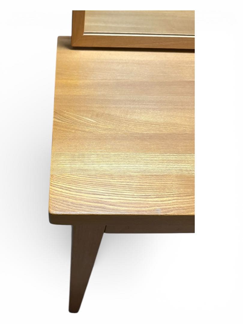 【無印良品】ドレッサーテーブル 天然木タモ材 鏡付き シンプルデザイン