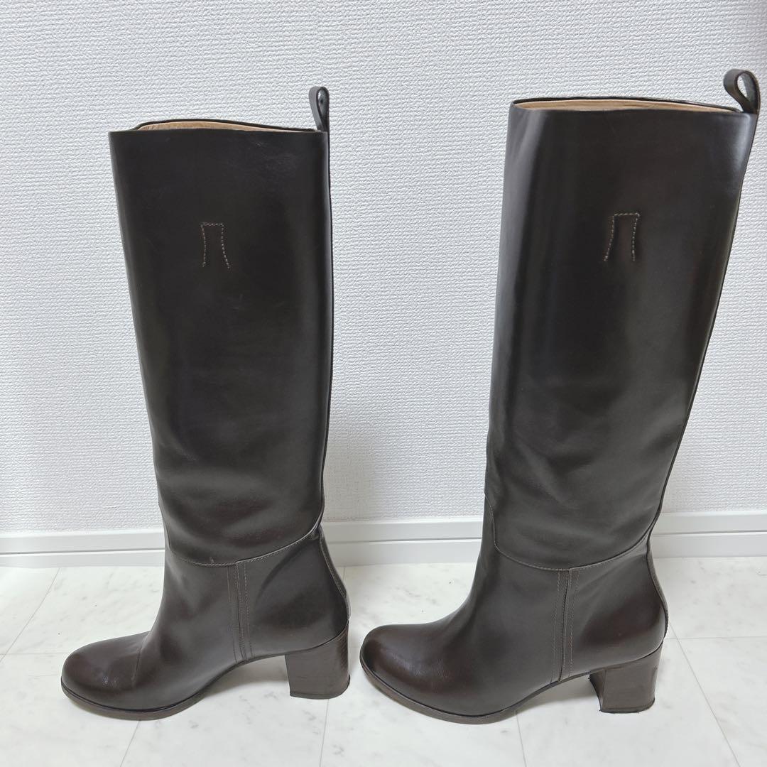 APC アーペーセー　ロングブーツ　子牛革　レザー 25cm