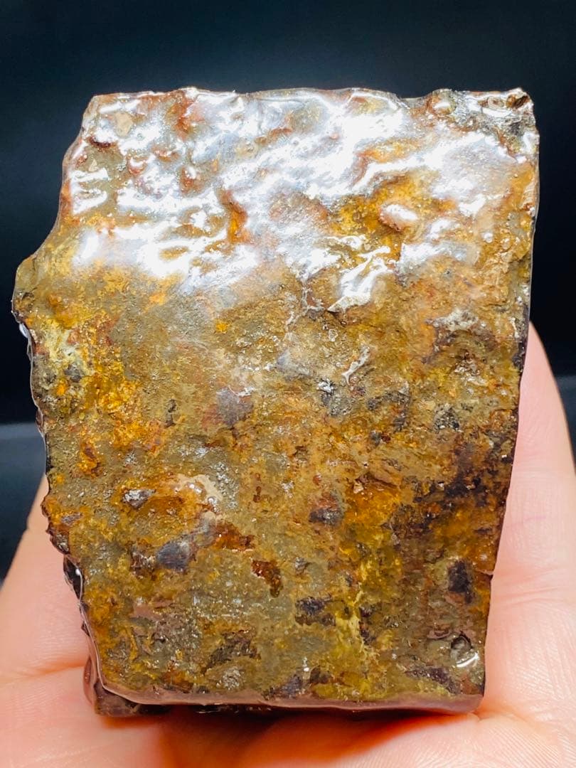 パラサイト隕石 258g 隕石 石鉄隕石 筆立て セリコ隕石 隕石原石