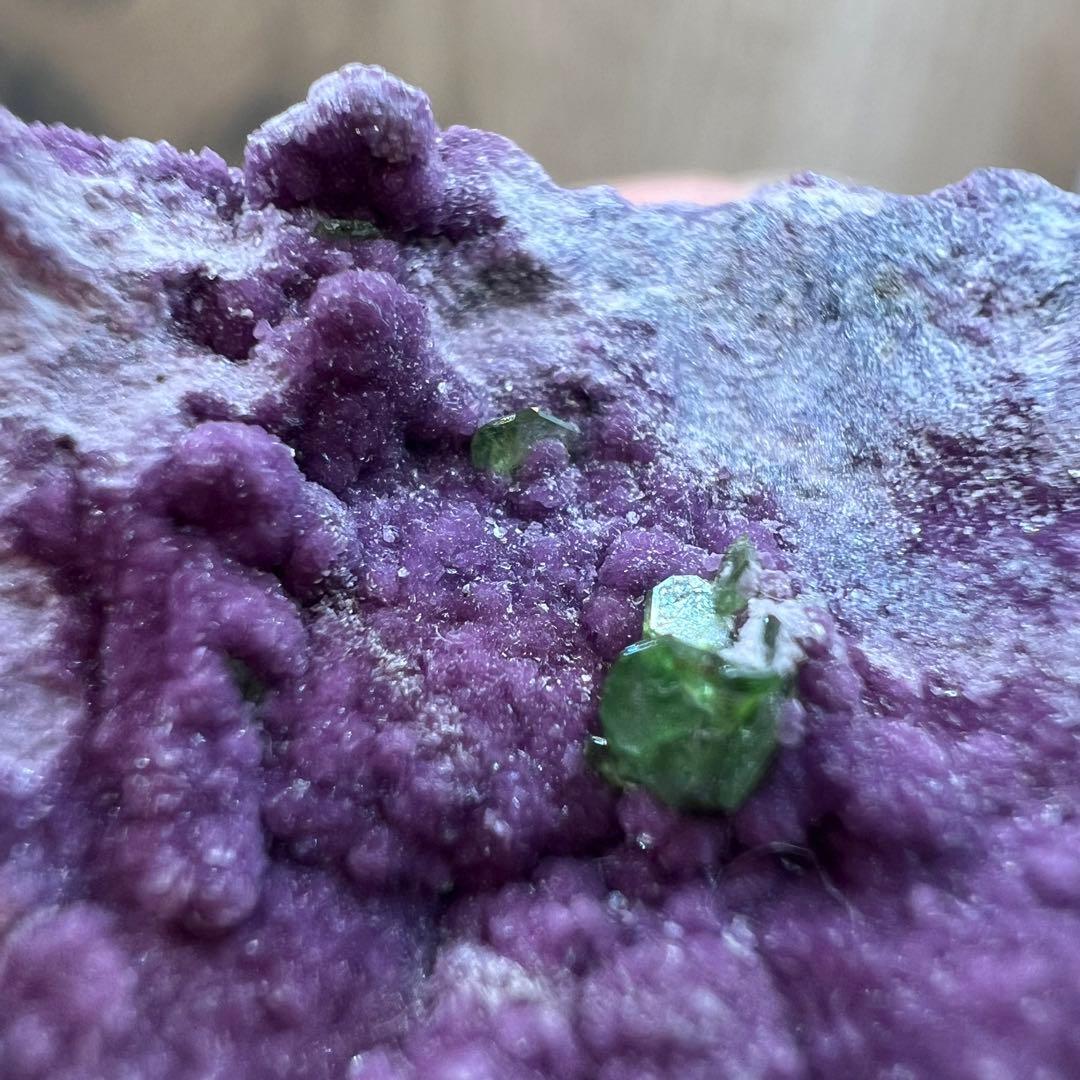 スフェーン アメス石 ④ 共生 鉱物 標本 原石