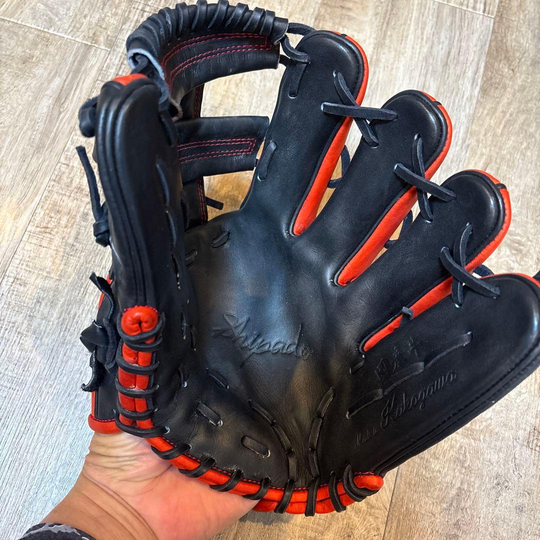 S h i pado赤黒 硬式グローブ
