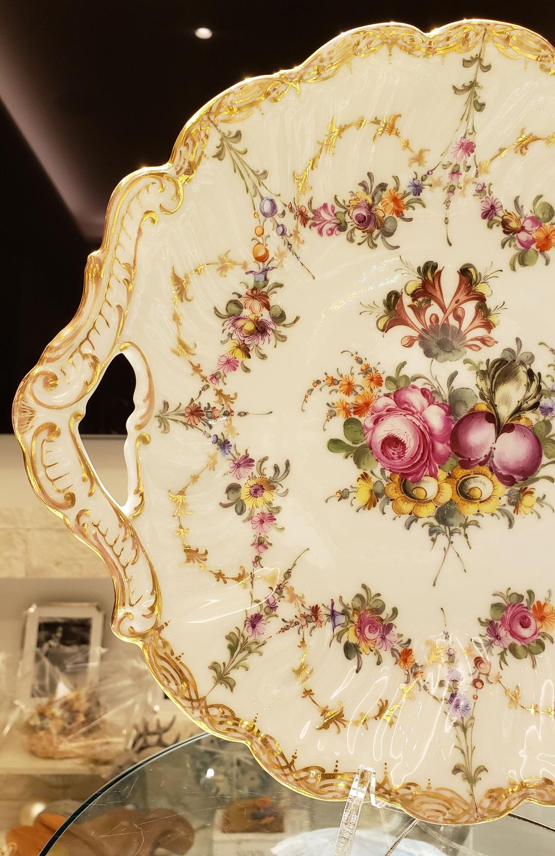 希少 c.t.アルトワッサー ドレスデン フルーツ盛り皿 アンティーク 盛り皿