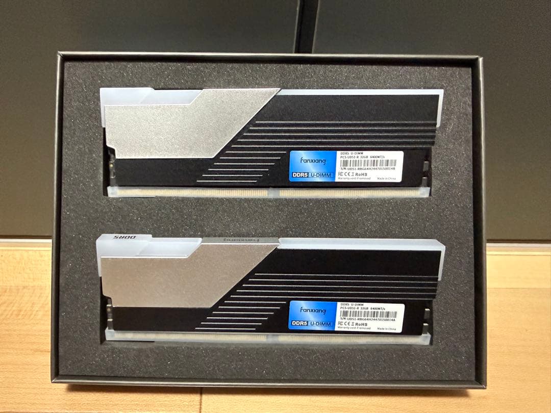 メモリー fanxiang DDR5 6400Mhz 64GB CL40 1.35V