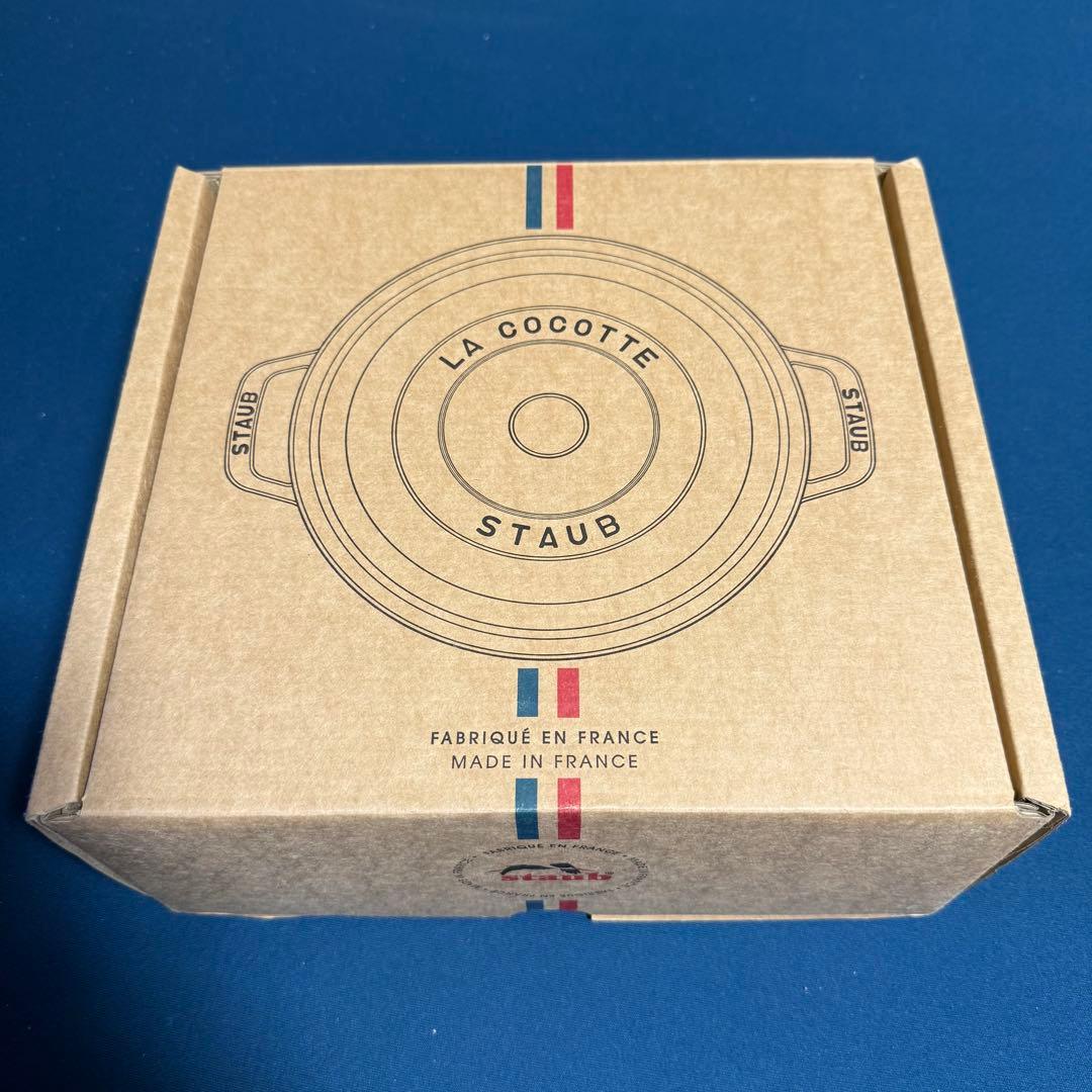 新品✨️ストウブ ラウンドココット 22cm シャイニーブラック