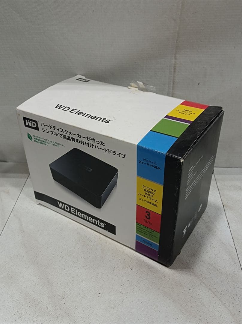 八6754【未使用品】WD ウエスタンデジタル 外付けHDD 3TB