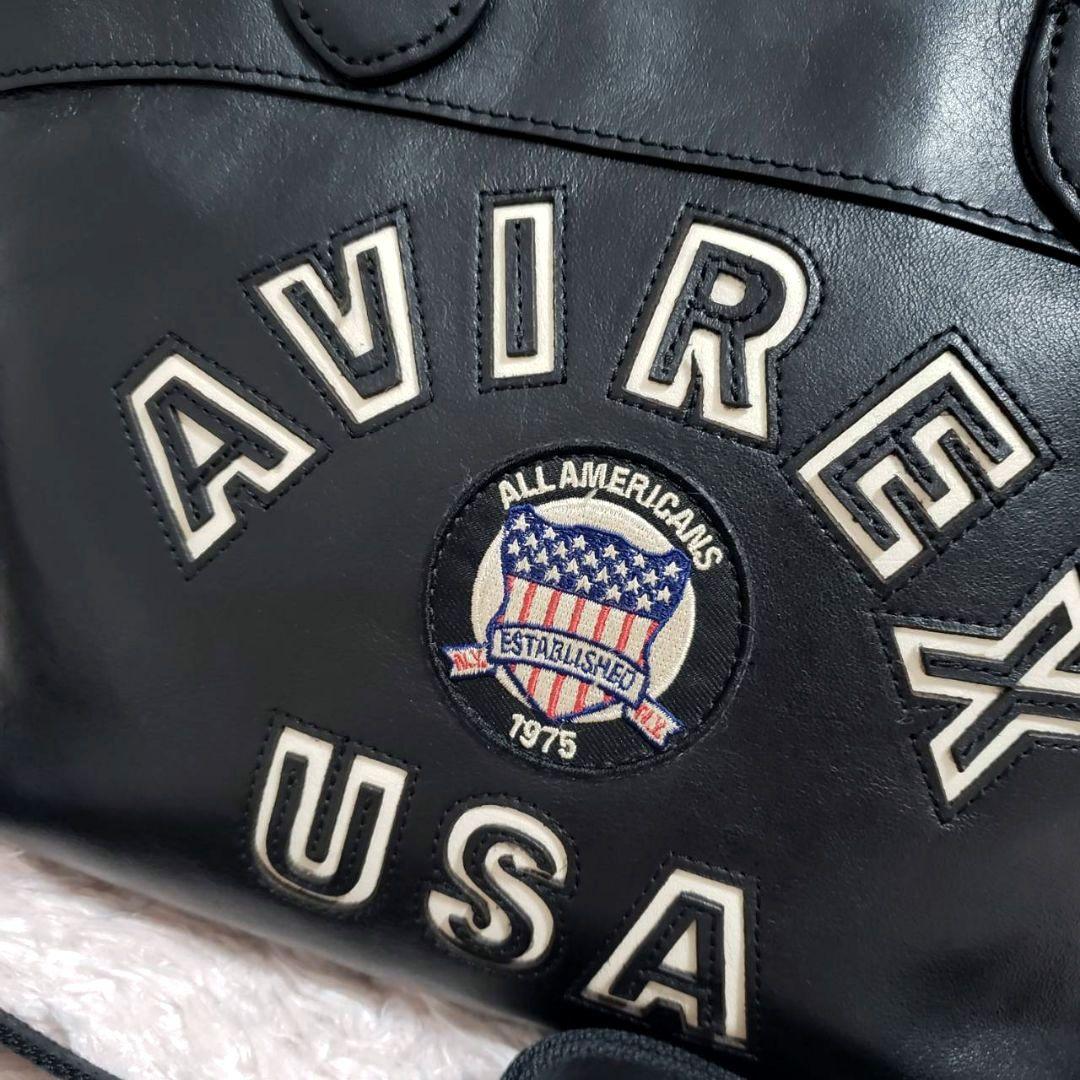 AVIREX ロゴミニトートハンドバッグ ショルダーバッグ 2way 美品