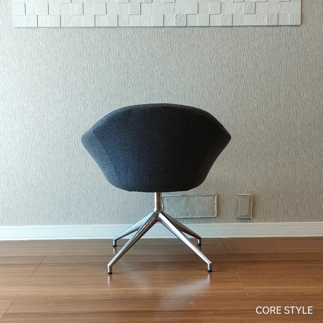 デザイナーズチェア　ラウンジチェア　グレー②