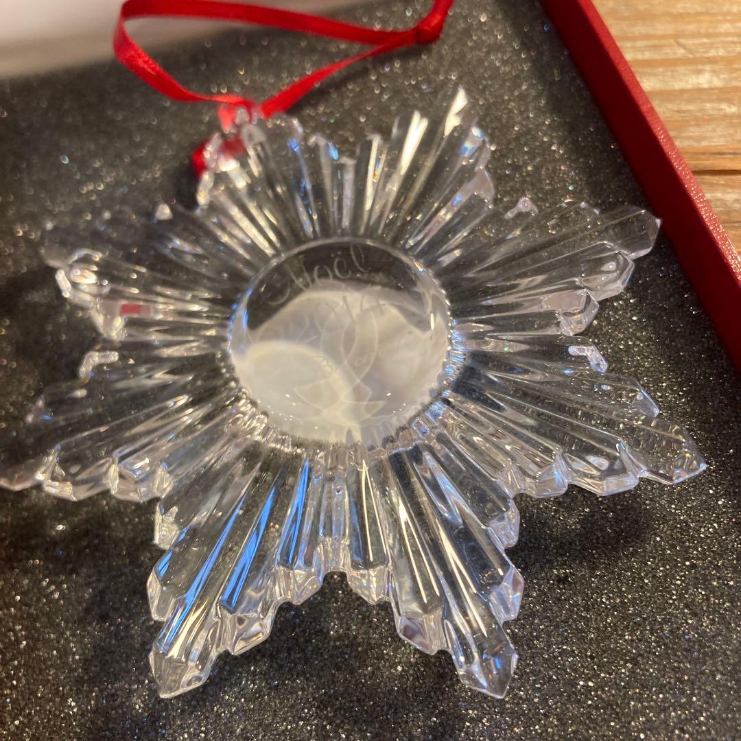 Baccarat 2014 雪の結晶型オーナメント