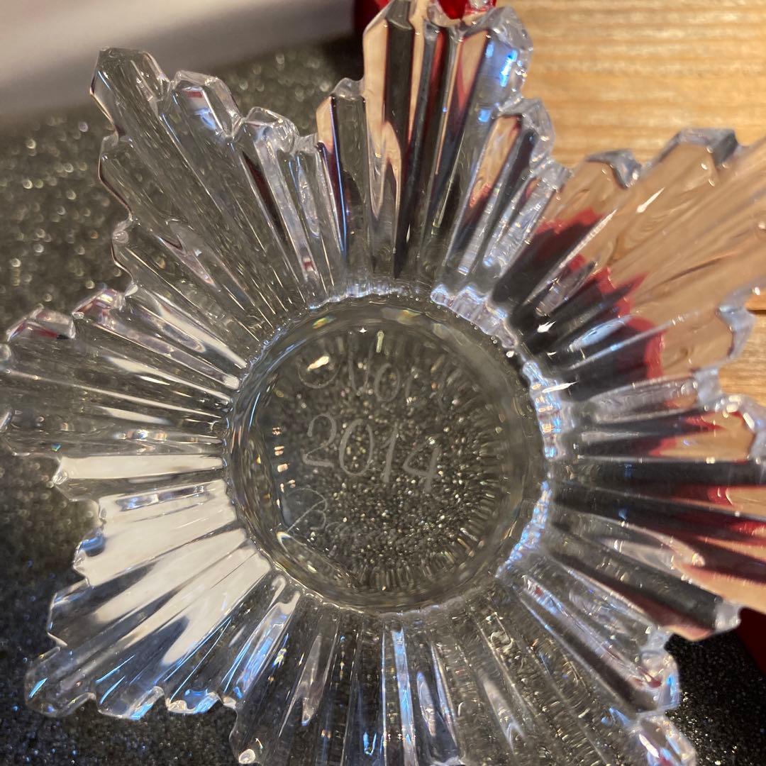 Baccarat 2014 雪の結晶型オーナメント