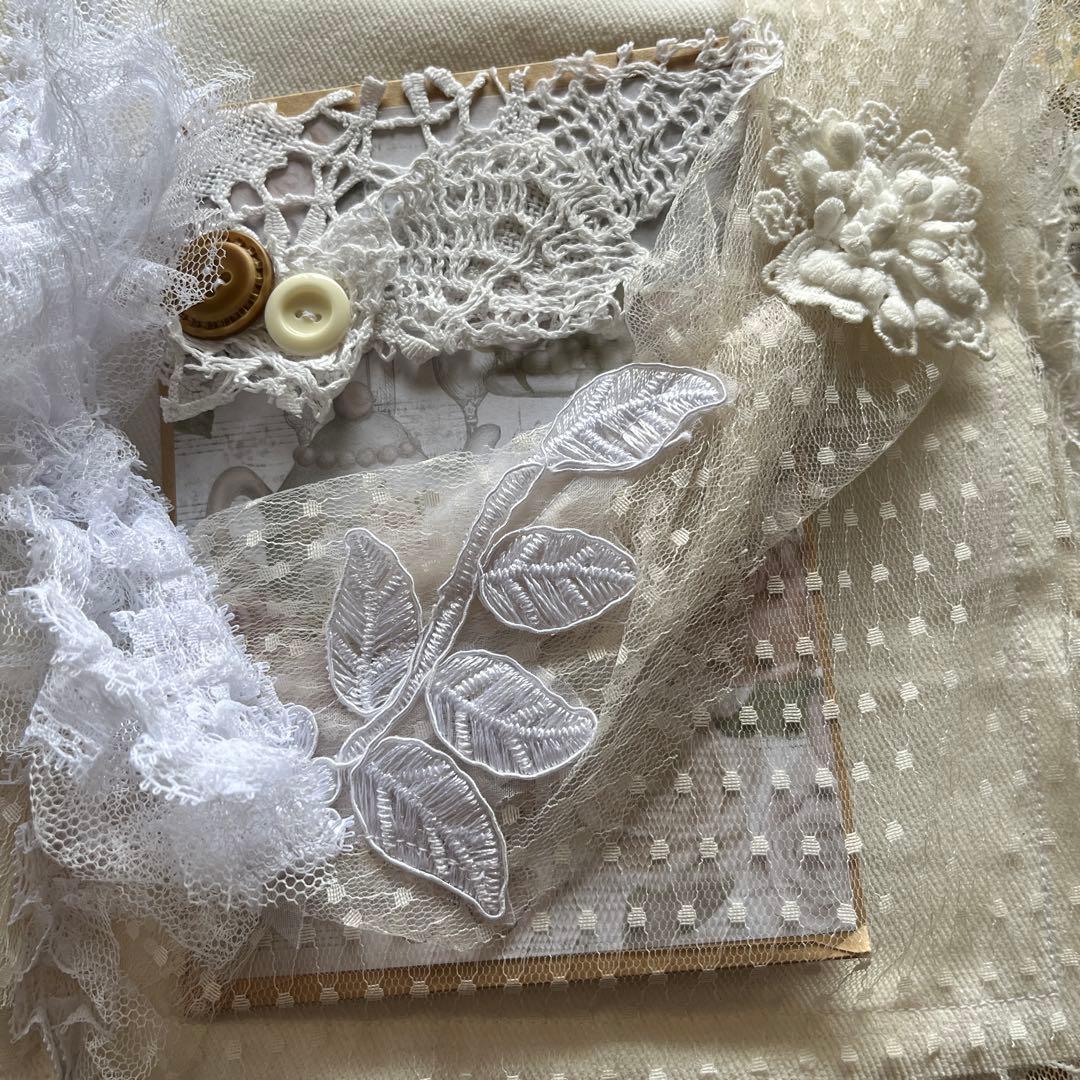 【限定1名様】 fabricジャンクジャーナル　おすそ分け素材入り　ふわふわ♪