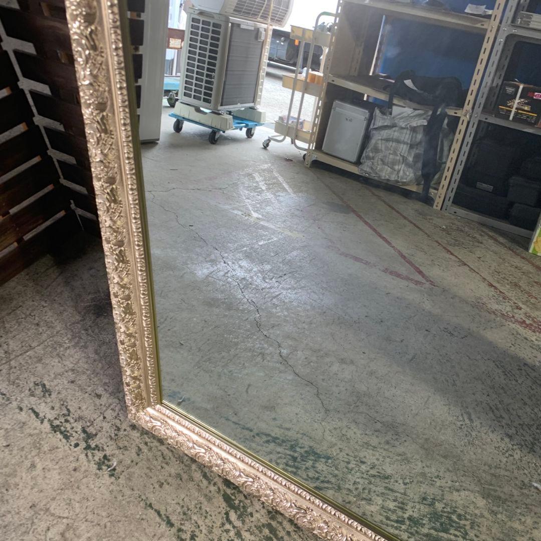 I960 アンティーク調 姿見 ミラー 全身鏡 ゴールドフレーム