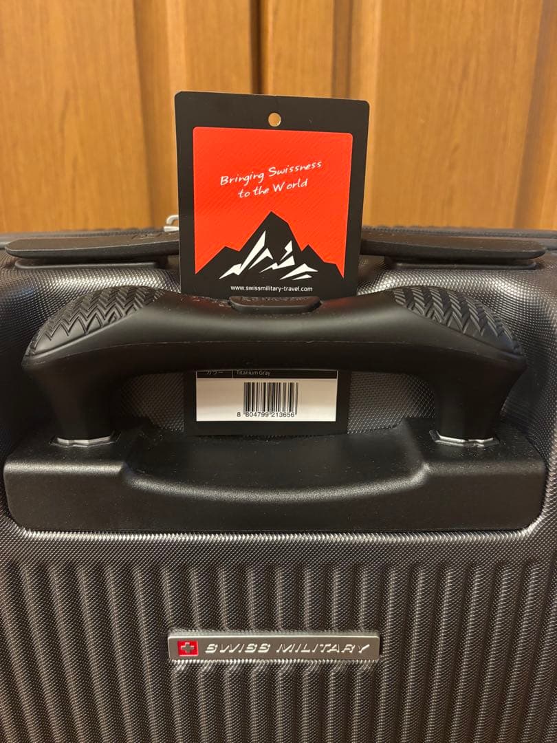 【値下げ】スイスミリタリー スーツケース 38.5L 機内持ち込み ダークグレー