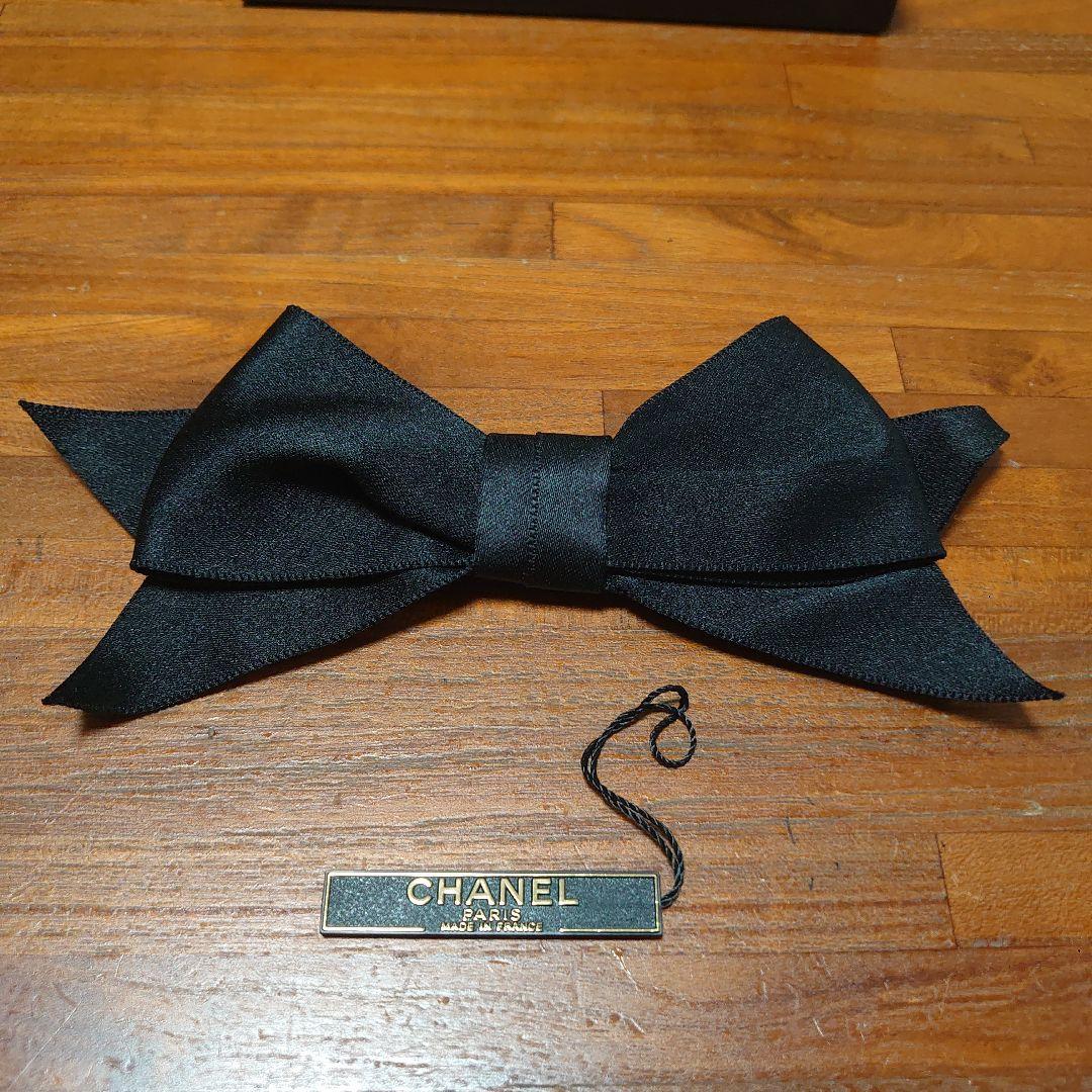 シャネル　ブローチ　シルクサテン　リボン