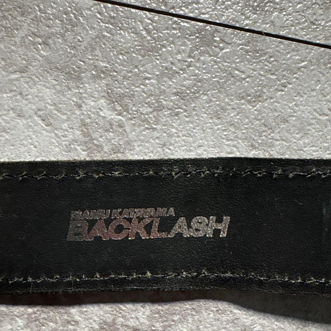 ISAMU KATAYAMA BACKLASH クロコ墨染め キーホルダー　鰐革