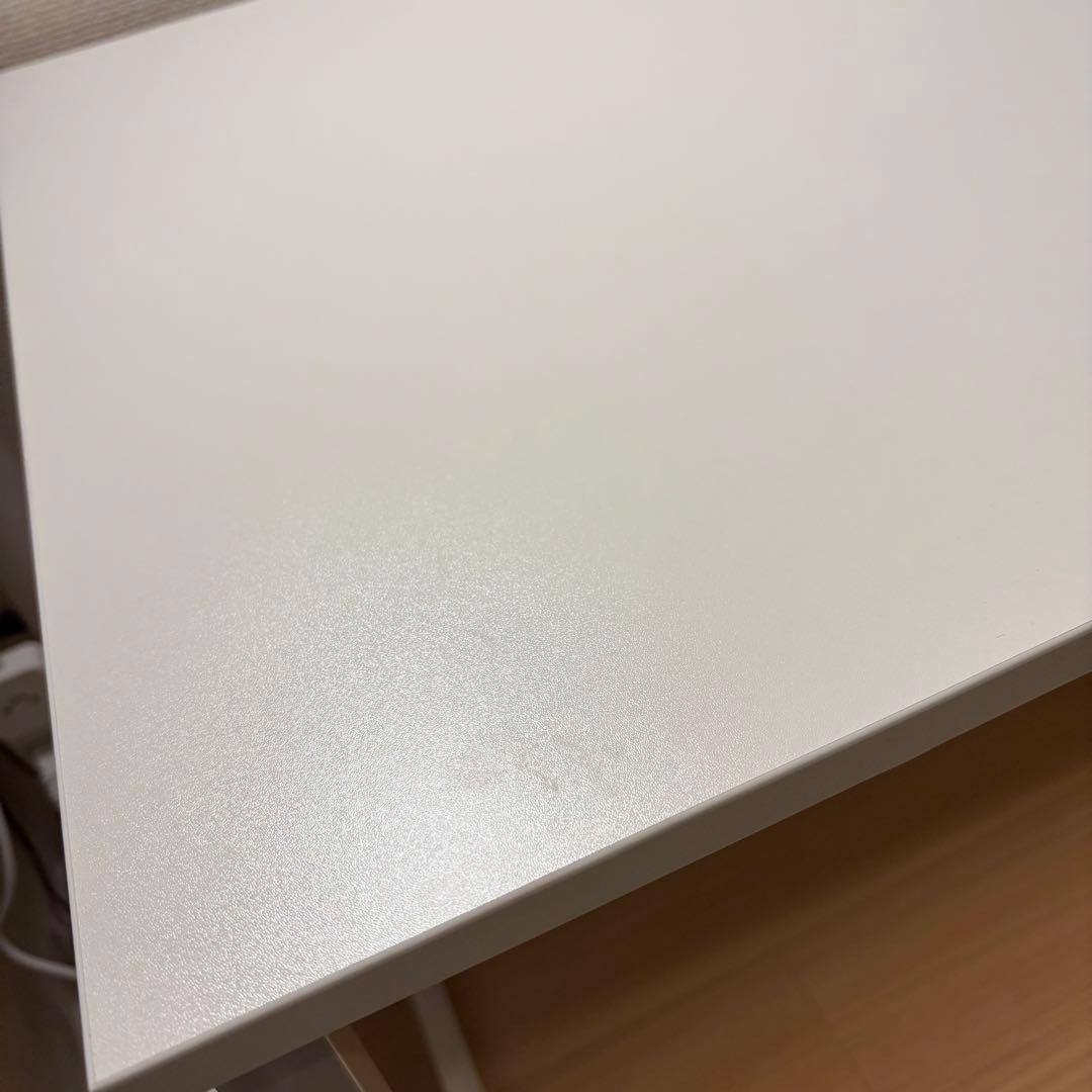 サンワダイレクト パソコンデスク ホワイト 140cm