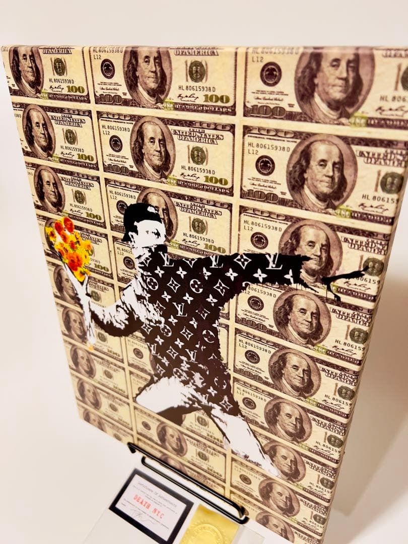 DEATH NYC キャンバスボードタイプ 【認定プレート付き 海外希少作品】