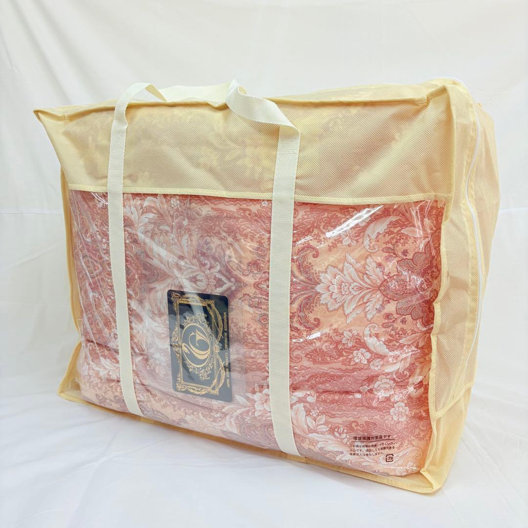 羽毛布団 シングル ポーランド ホワイトマザーグース CH92103 ピンク