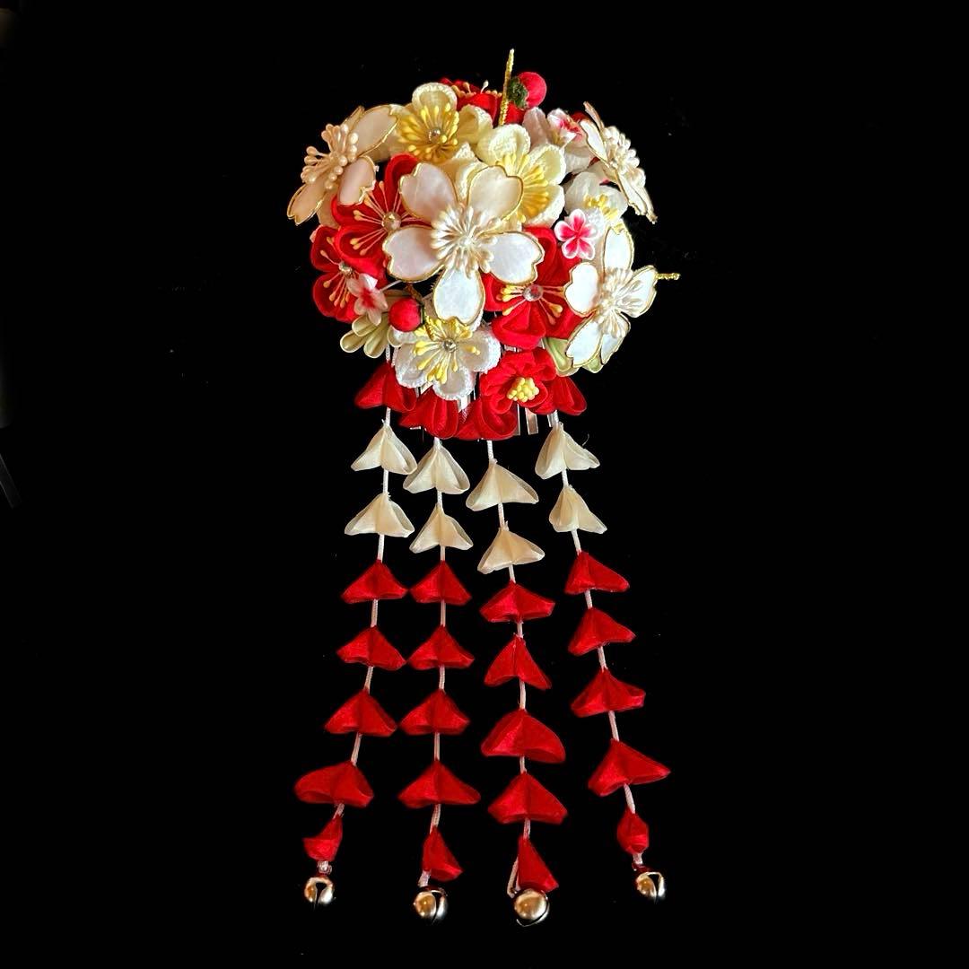 専用です。 日本髪 髪飾り 七五三(7歳) (紅白・桜)