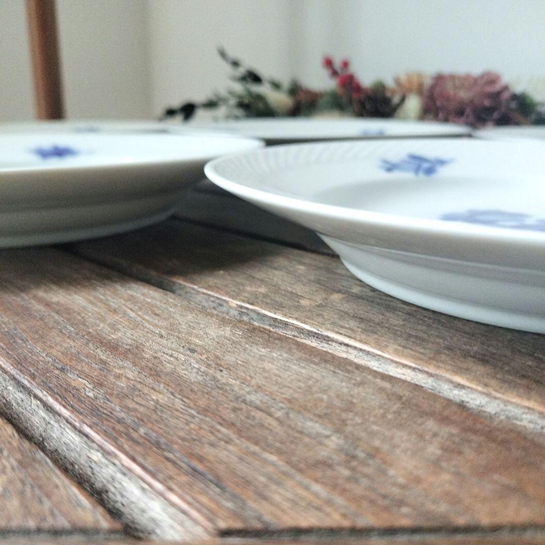 ロイヤルコペンハーゲン ブルーフラワー プレート5枚セット（直径21.5センチ）