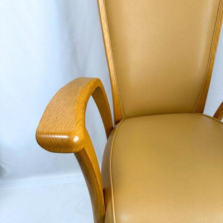 shirakawa シラカワ 肘付き ダイニングチェア レッドオーク 飛騨高山