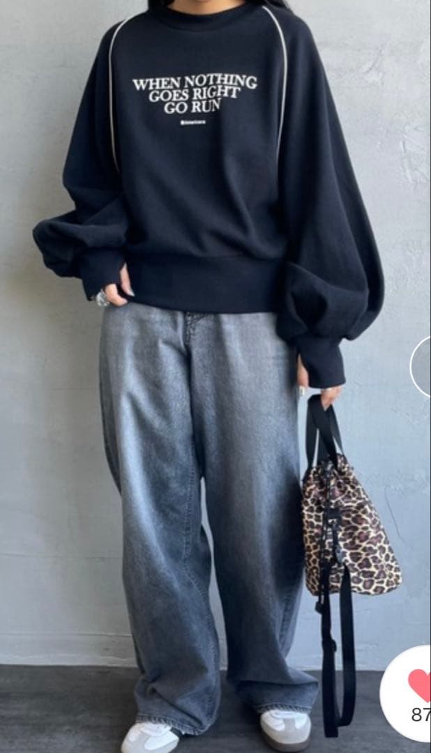 Americana JEANS FACTORY ボリュームスリーブ スウェット