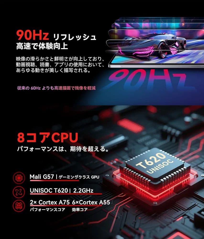 Android15 タブレット 11インチ 18GB+128GB 8コアCPU