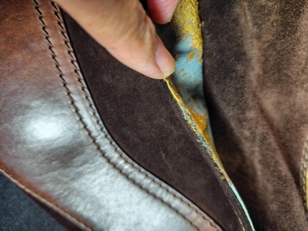 ヴァレンチノ　ワンショルダーバッグ スエード　レザー