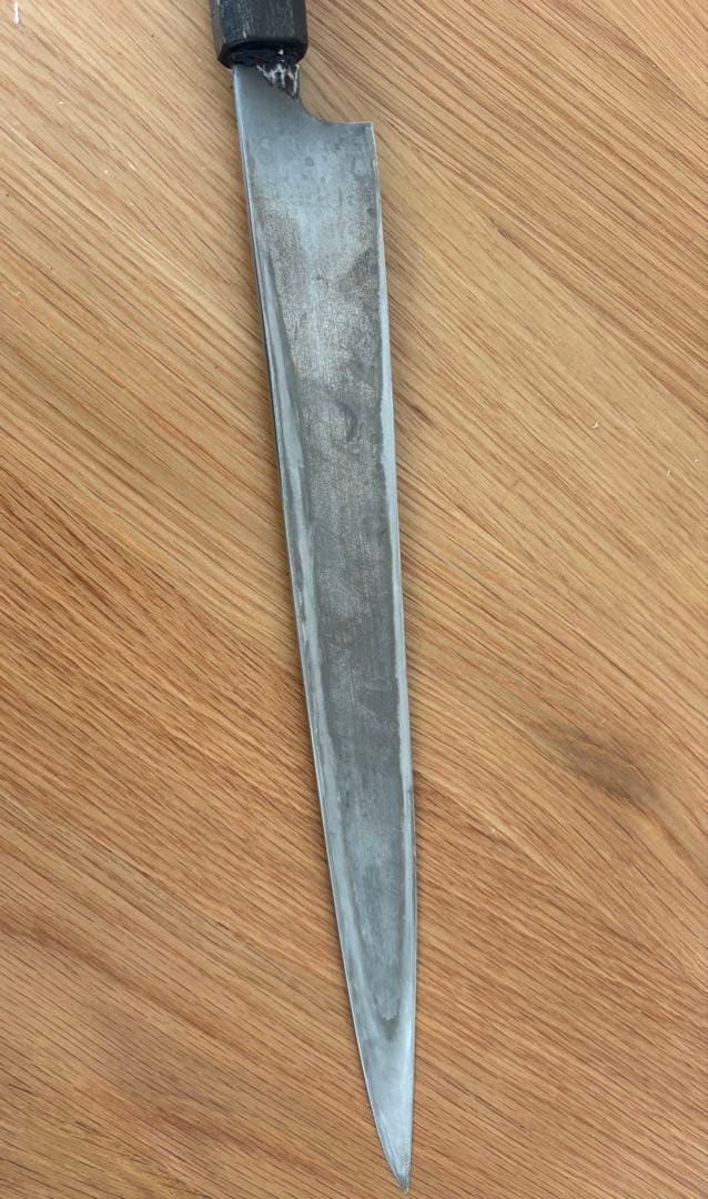 メーカー不明【光清？】柳刃包丁、まあまあ綺麗‼️刃渡り30㎝、全長47㎝