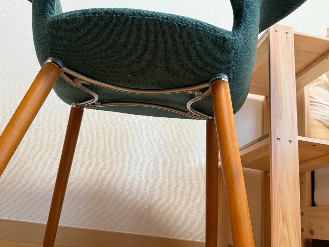 NOCE アーム付チェア DC594V（ダークグリーン）