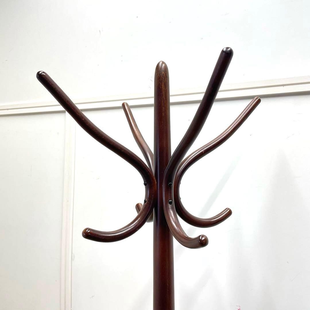 秋田木工 ポールハンガー① 木製コートハンガー 傘立て 洋服掛け ビンテージ