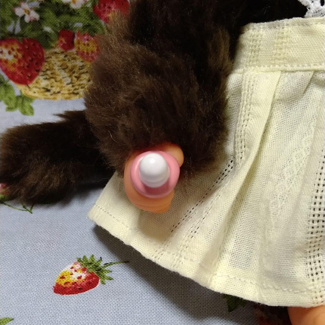 ブルーアイ　モンチッチ　セキグチ　ファンシー　レモン色ドレス　昭和　レトロ