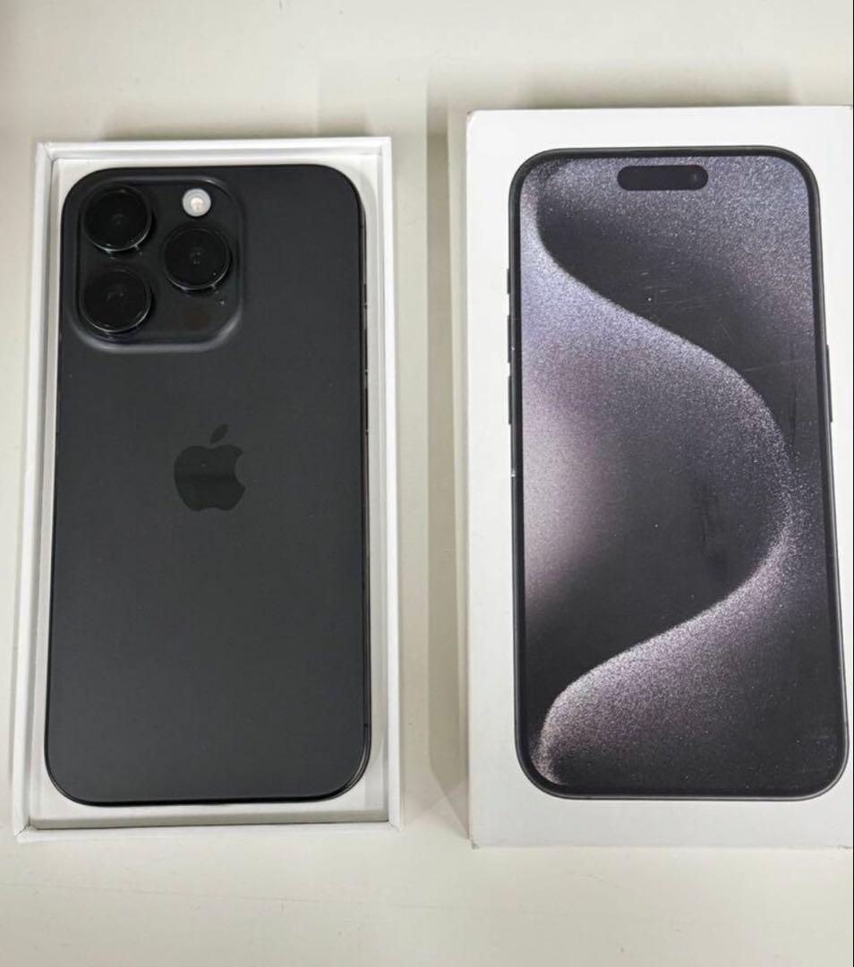 iPhone15pro 256GB SIMFREEブラックチタニウム