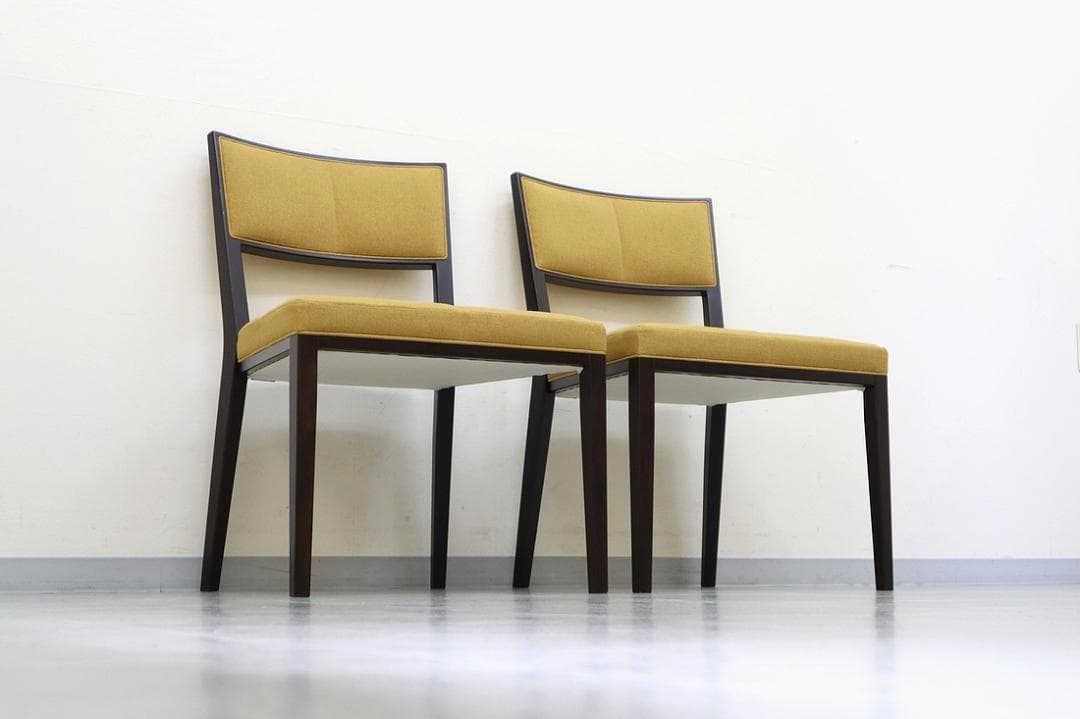 A①2脚セット 美品 TIME&STYLE ダイニングチェア 椅子 旭川家具