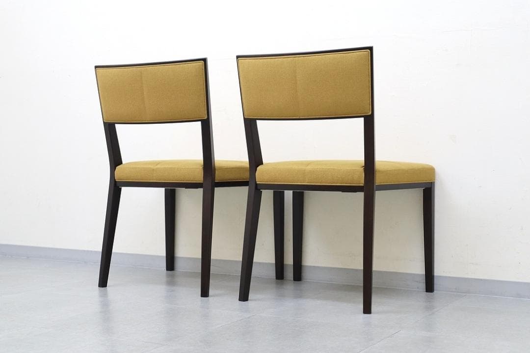 A①2脚セット 美品 TIME&STYLE ダイニングチェア 椅子 旭川家具