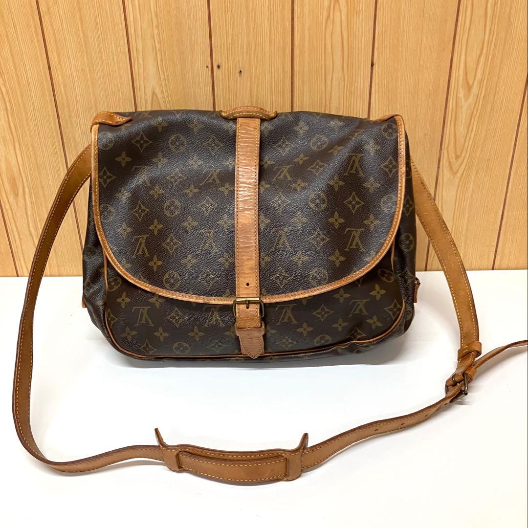ES114 LOUIS VUITTON ルイヴィトン ソミュール35 モノグラム