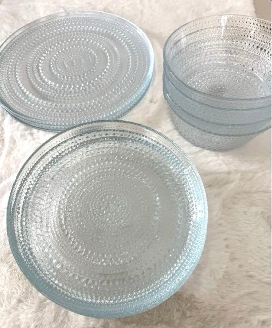 【11点お得セット】イッタラ カステヘルミ クリア ボウル &プレート 北欧食器