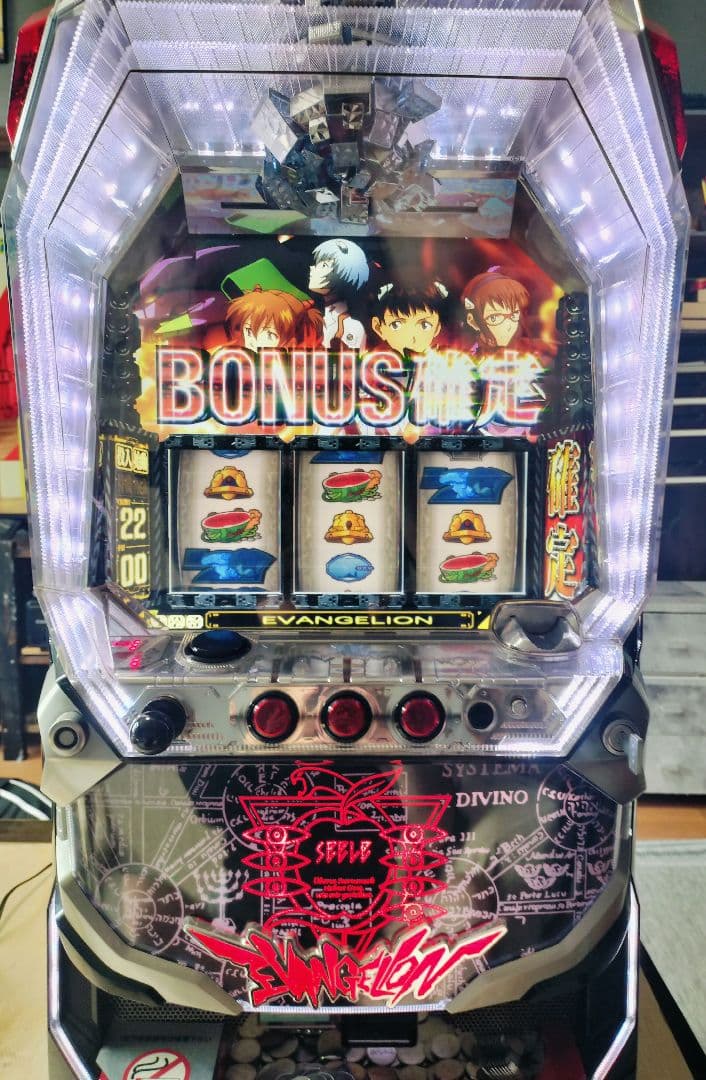 レア パチスロ 実機 エヴァンゲリヲン〜決意の刻〜 送料込　すぐ遊べるセット