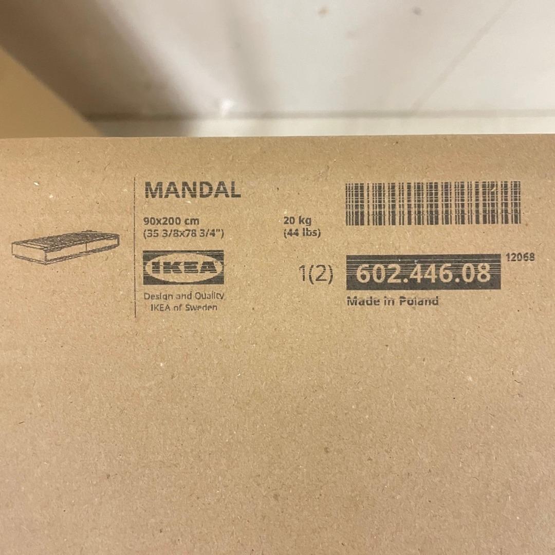 24922 【未開封品】シングルベッドフレーム IKEA MANDAL S