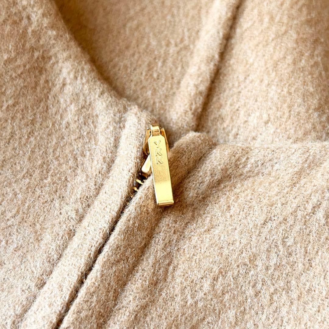 3043y美品 23区 24年 ライトリバーショートコート ベージュ ケープ風