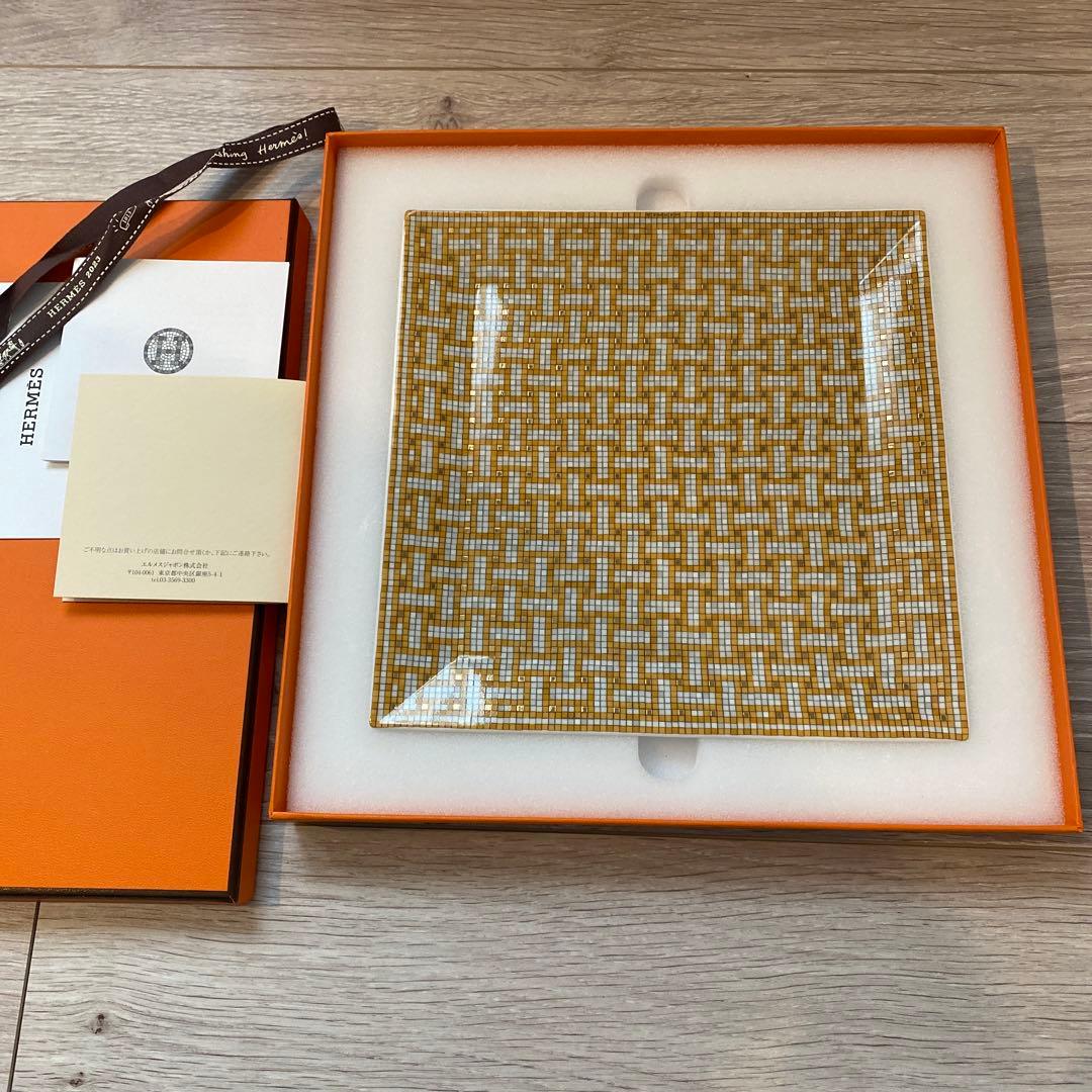 エルメス　モザイクゴールド　プチカレ　プレート　新品未使用