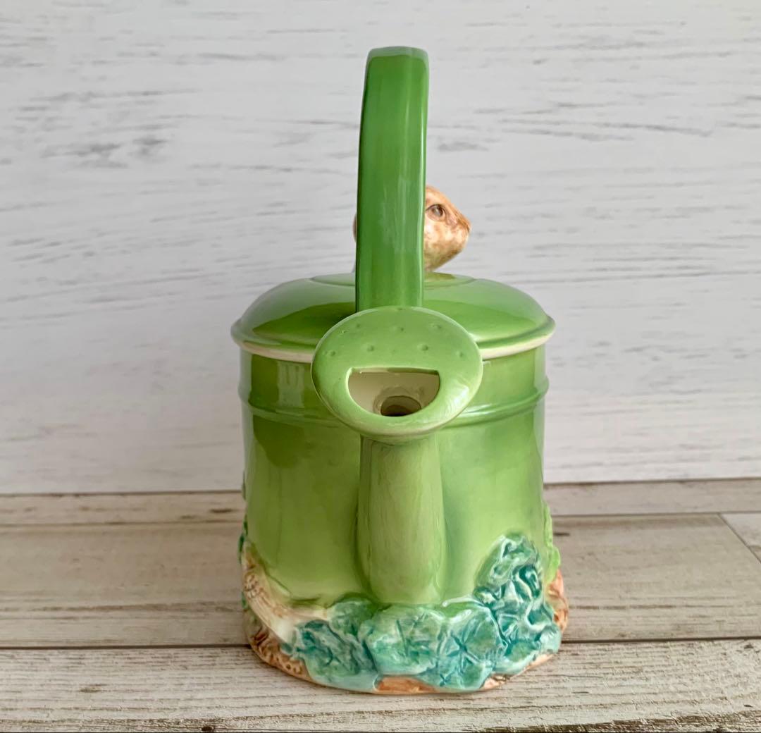 ピーターラビットじょうろ ティーポッド型オルゴール シュミット社製