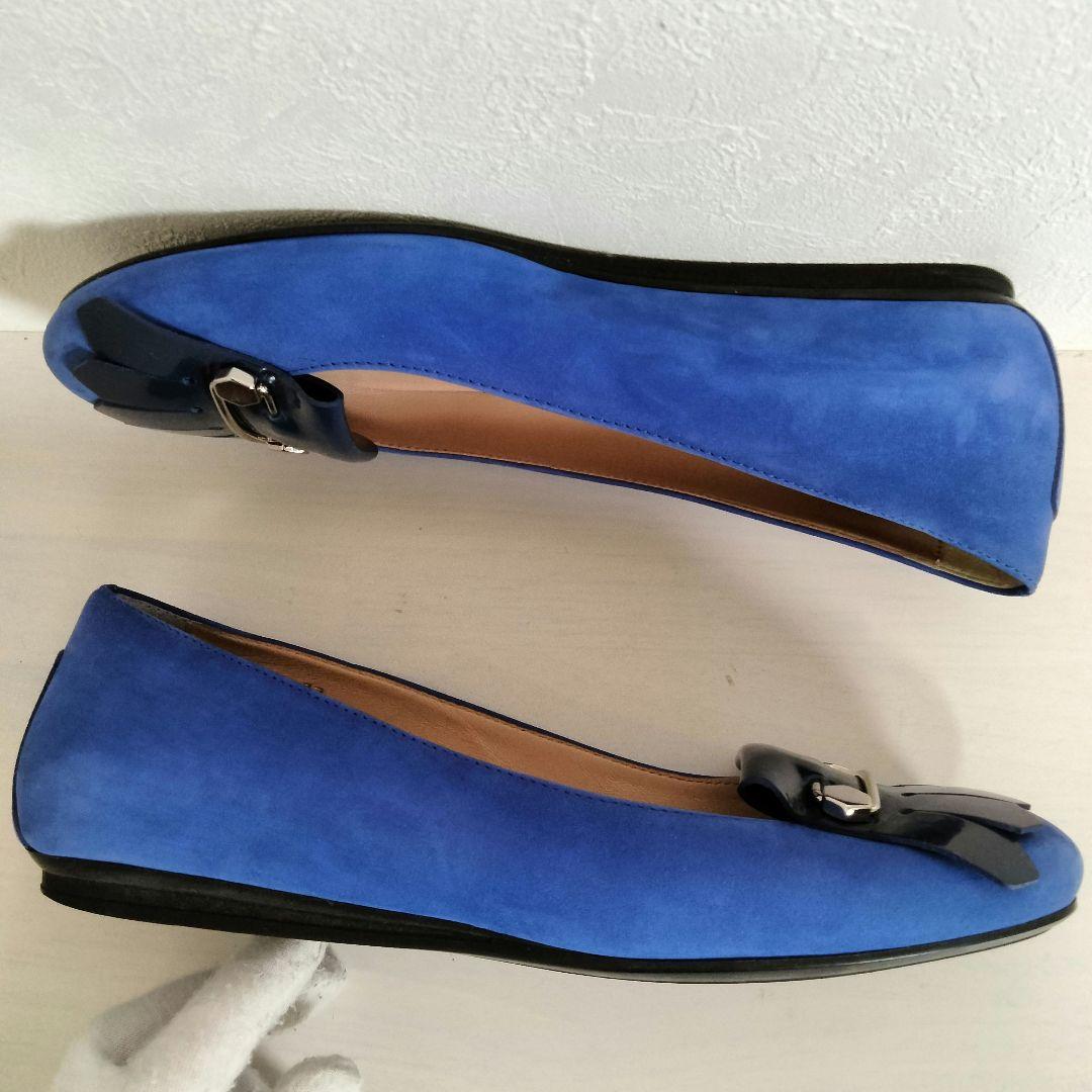 TOD'S トッズ パンプス フラット フリンジ ピン スエード 37