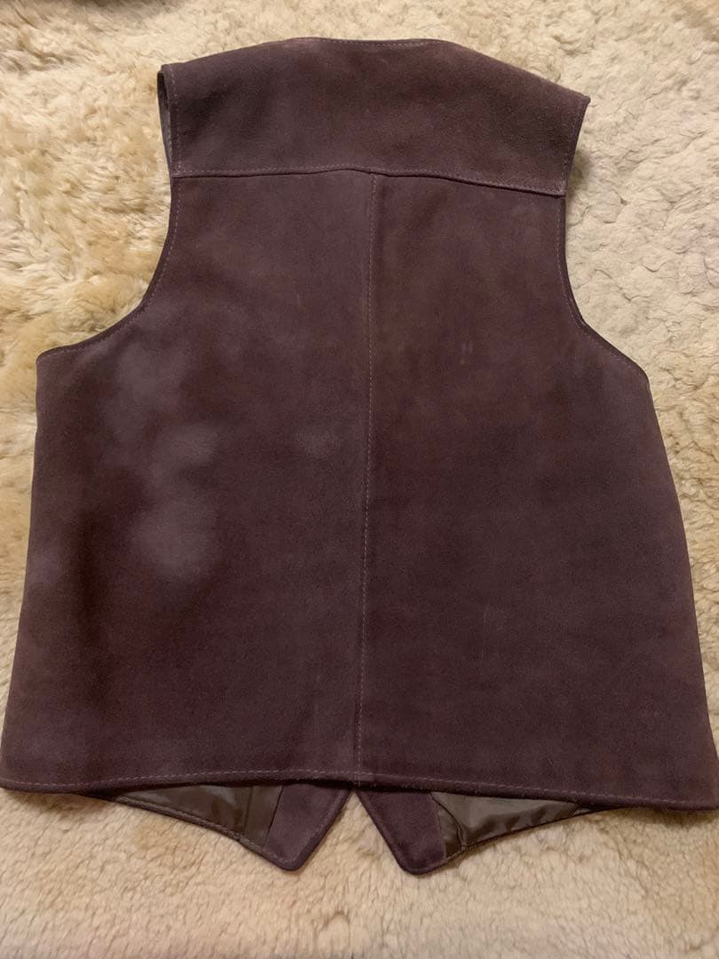 Schott スエード ベスト M ブラウン