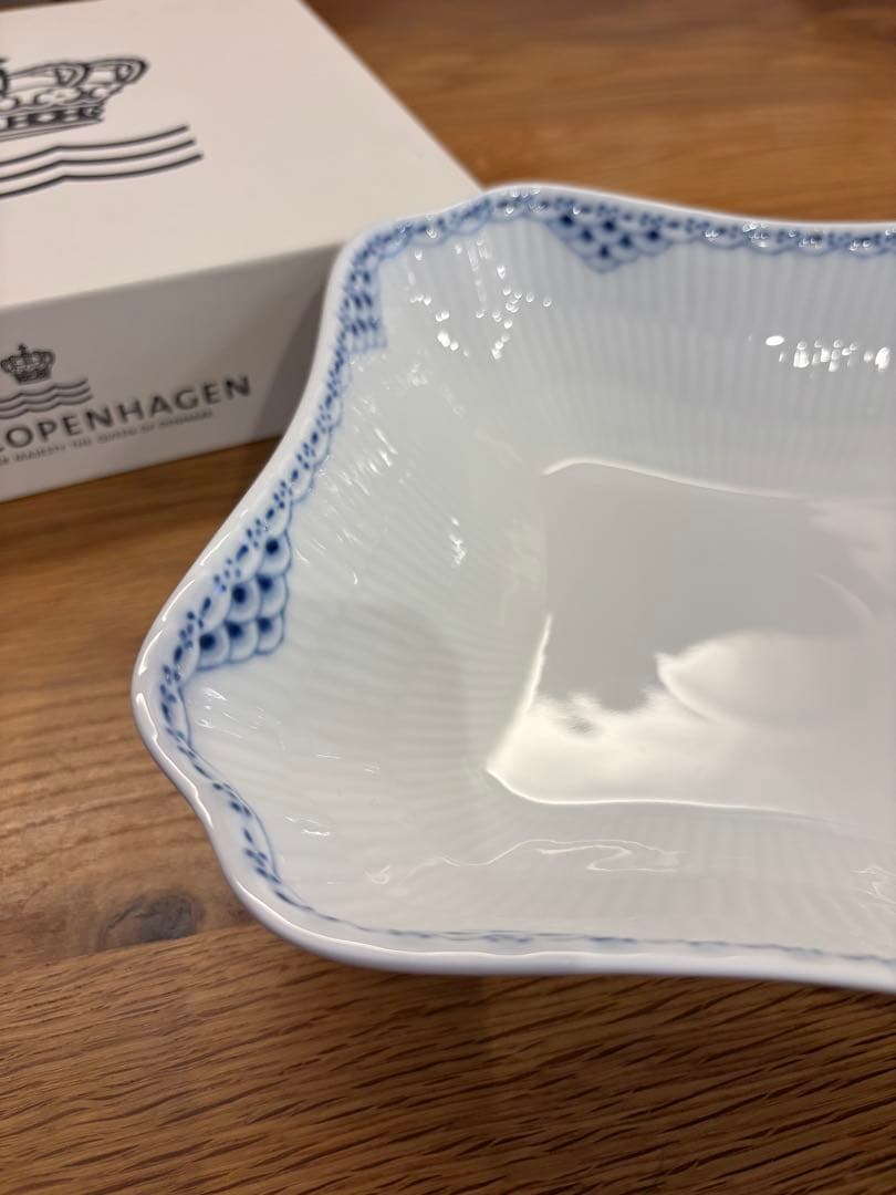 ロイヤルコペンハーゲン 578プリンセス ボウル スクエア 21 新品未使用