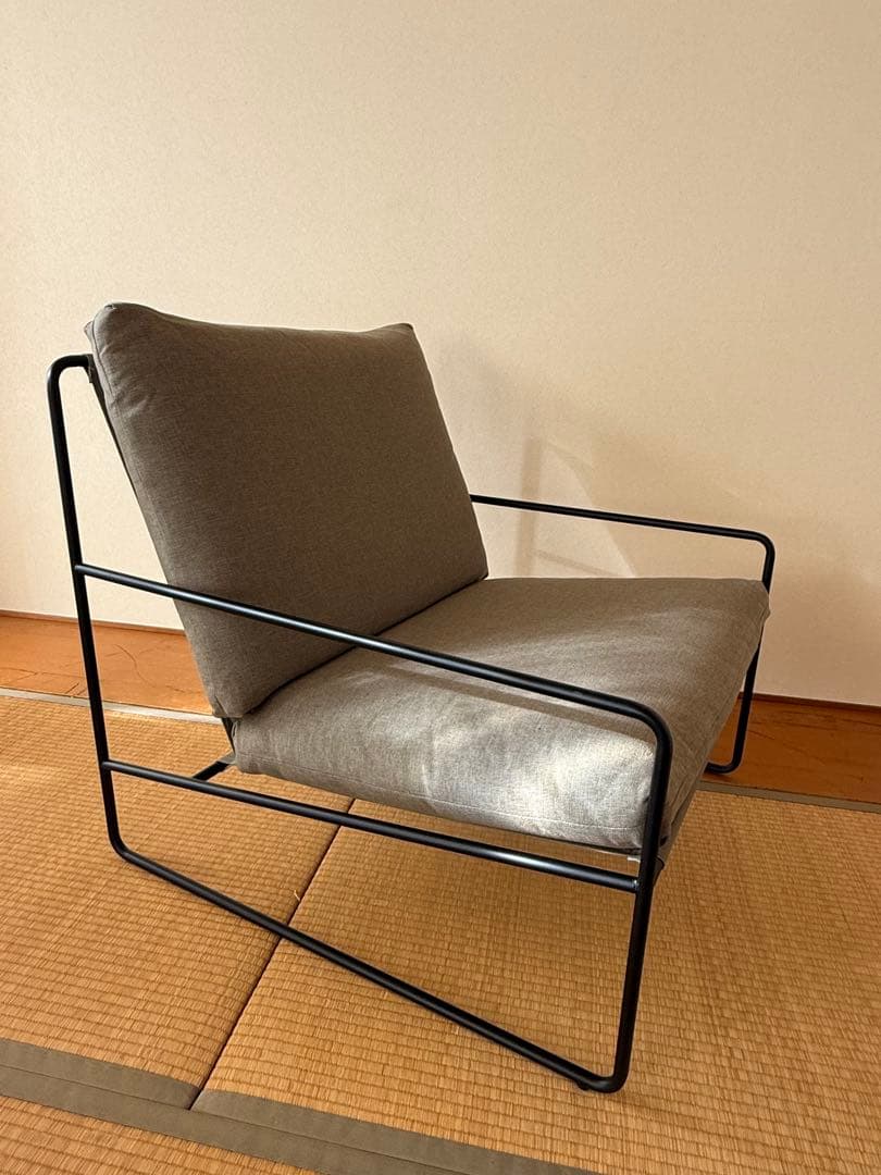 ファームリビング｜Desert Sofa 1シーター グレー１人掛けソファ