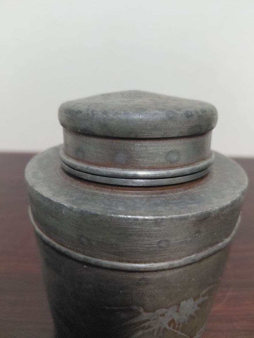 錫製 茶壺 在銘 茶道具 煎茶道具