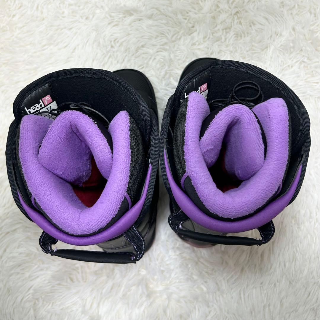 head スノーボードブーツ スノボ　24cm ブラック　パープル　レディース