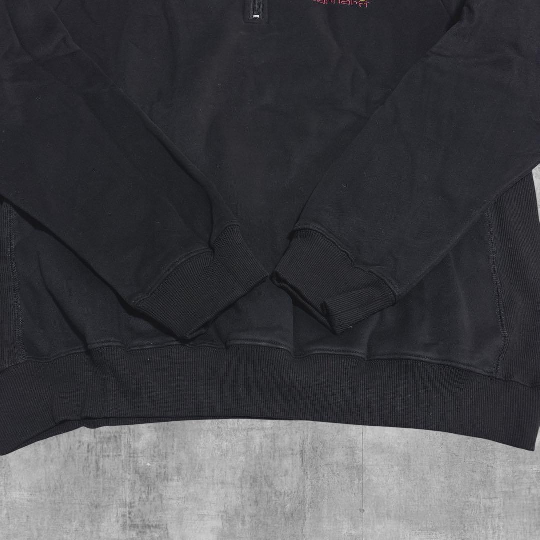 【新品タグ付】 Carhartt ハーフジップ XXL ブラック トレーナー